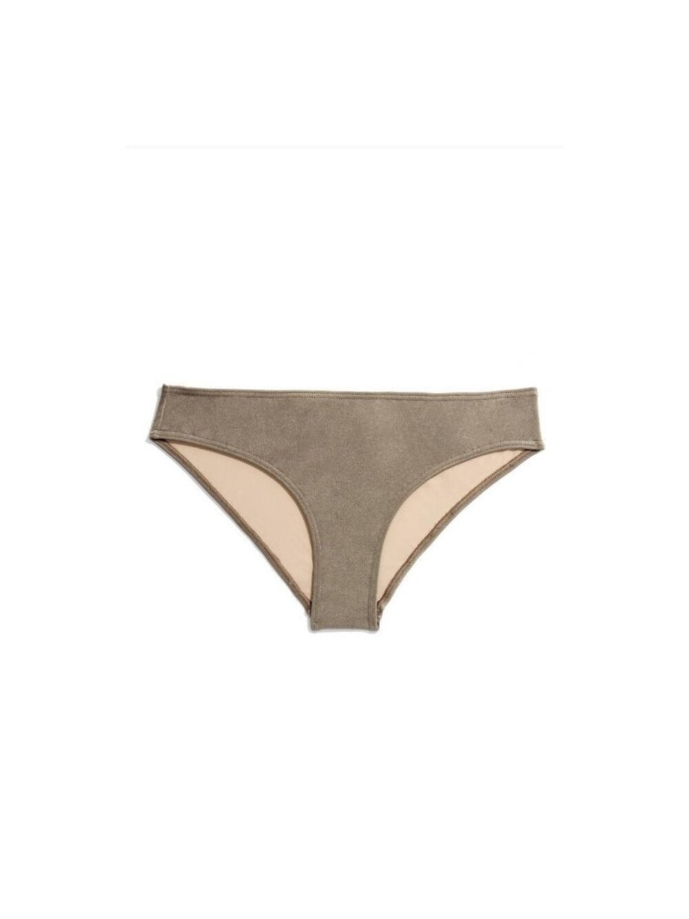 PRISM Essaouiera Mid Pants Bronze Stretch Lined Bikini Bottom NWT
